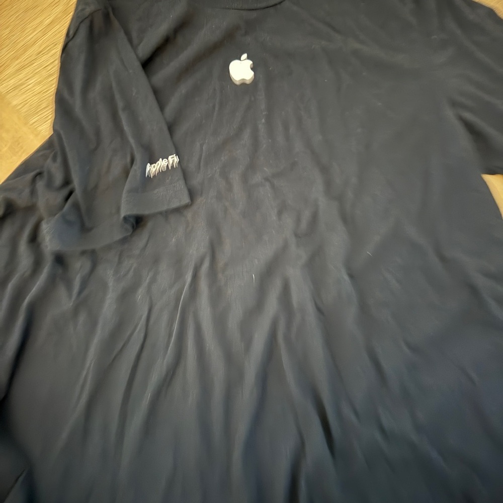 Apple Black Logo Short-Sleeve Men’s Shirt